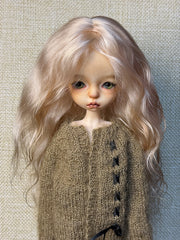 Multicolor Wavy 1/6 BJD Mohair Wig - Handmade Doll Hair - ToastDoll