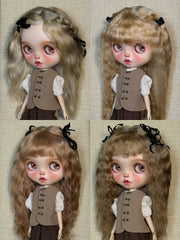 Natural Wavy Blythe Mohair Wig | ToastDoll