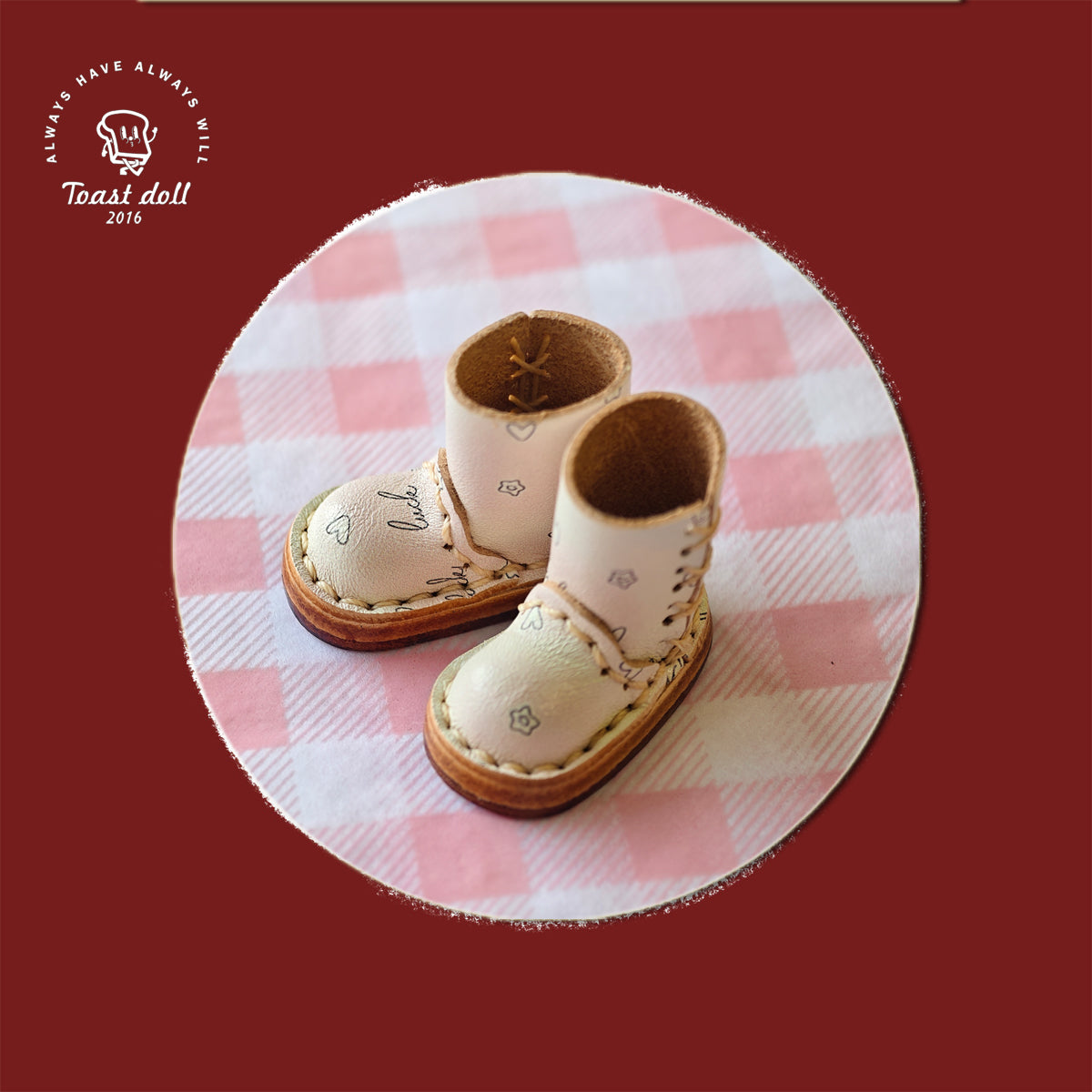 Handmade Shoes for Blythe/Obitsu,  Checkboard Boots