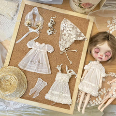 Handmade Outfit for Blythe/Pullip, Ｗhite Dress Set