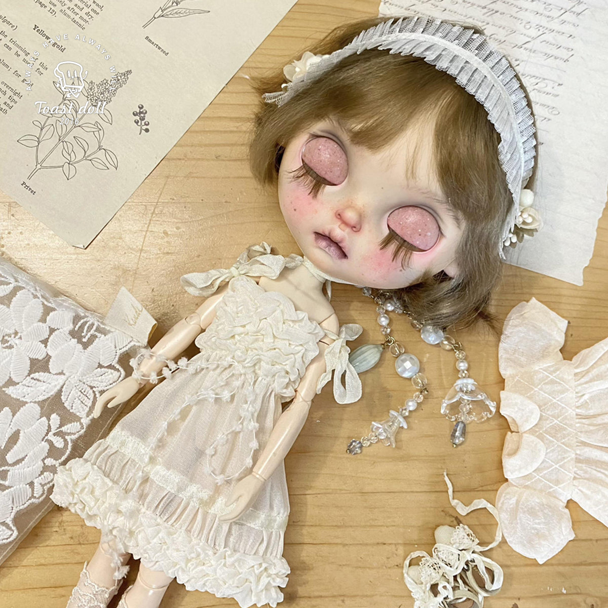 Handmade Outfit for Blythe/Pullip, Ｗhite Dress Set