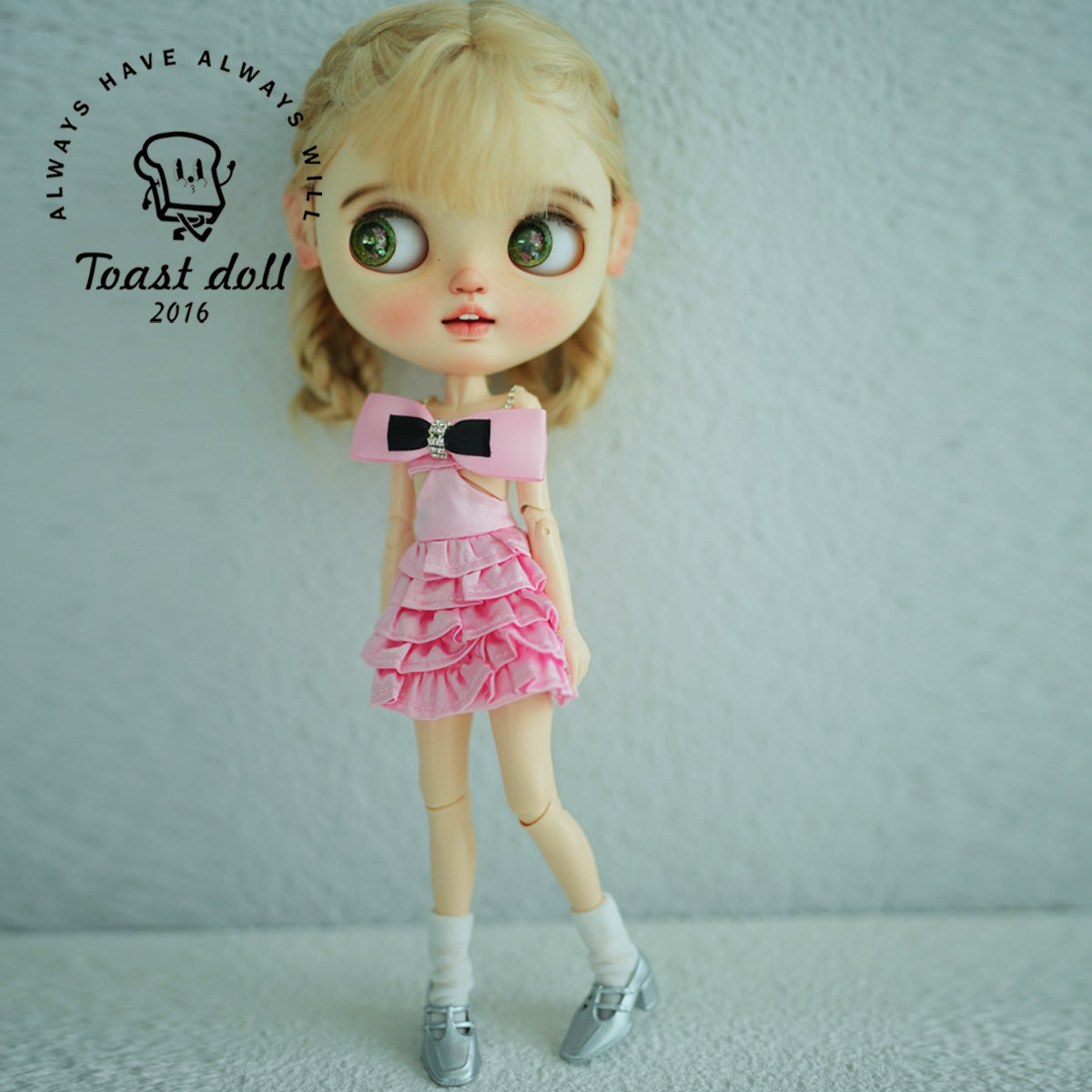 Handmade Shoes for Blythe/Obitsu, Pink Dress
