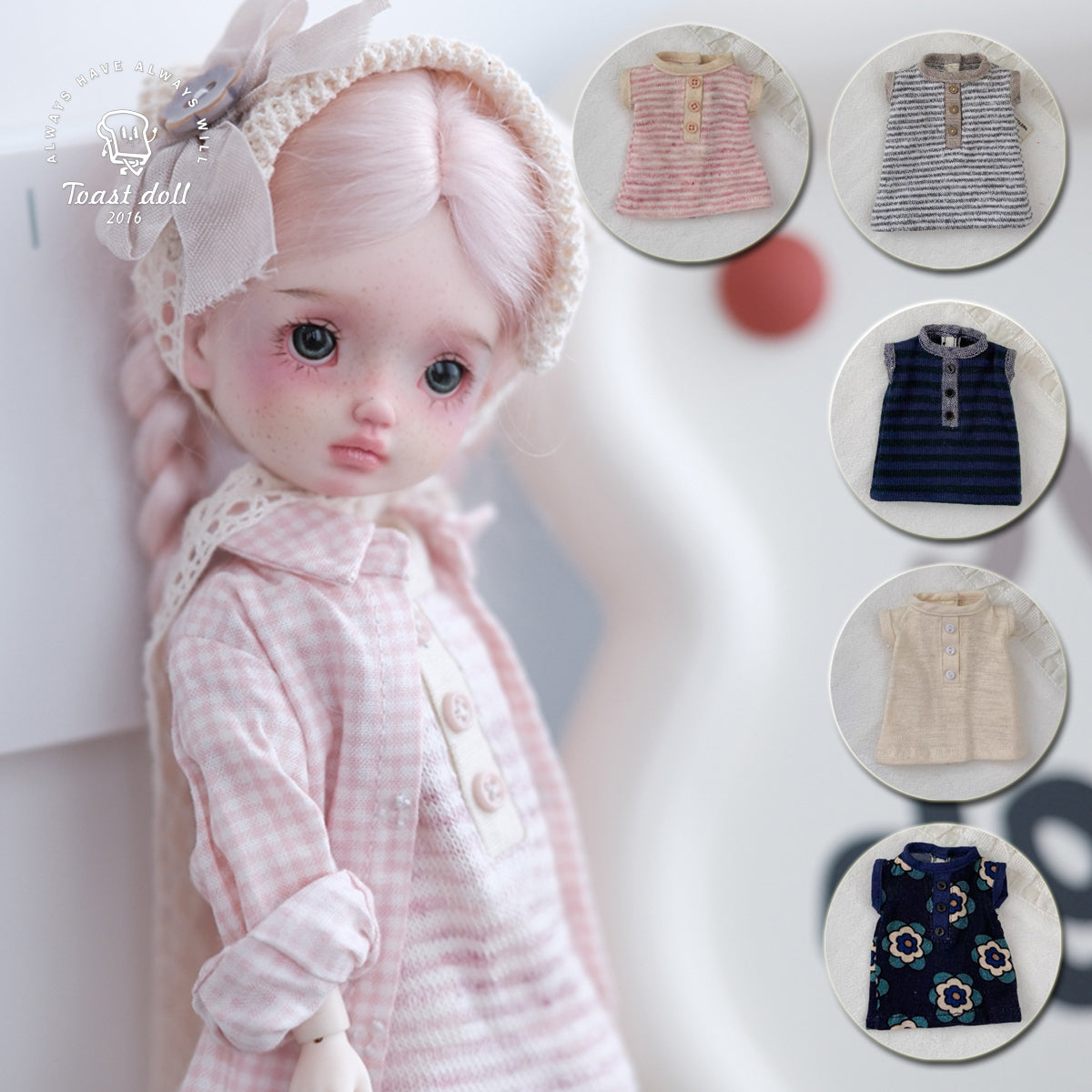 Handmade Outfit for Blythe/Obitsu/Pullip, Colorful Tank Top