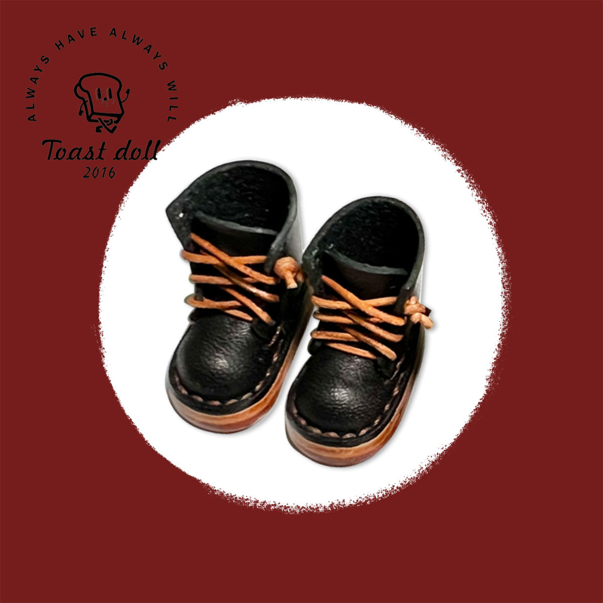 Handmade Shoes for Blythe,  Solid Color High Top Leather Shoes