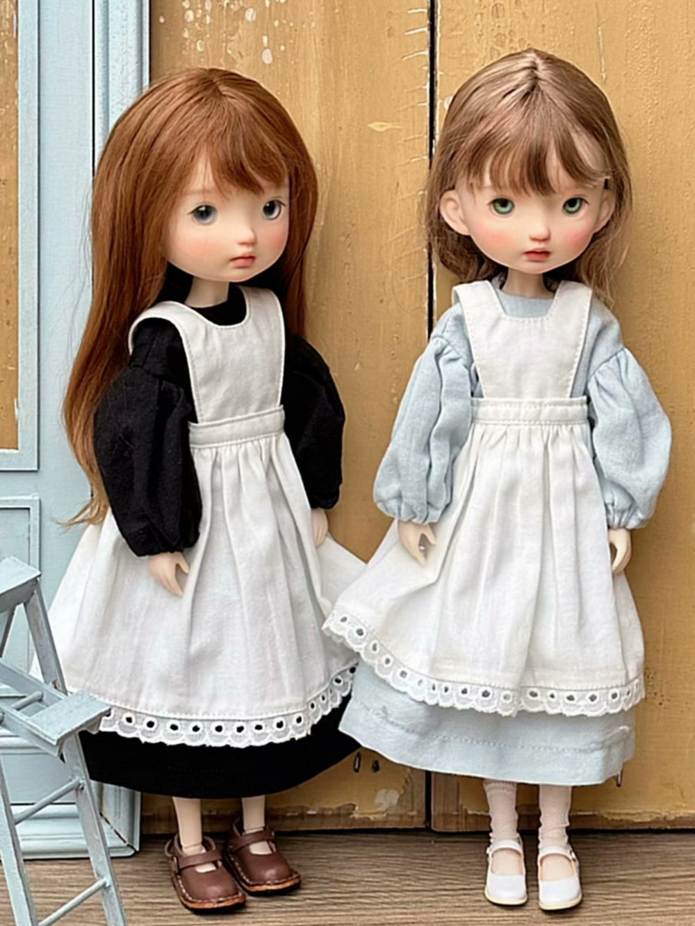 Pinafore Dress Blythe 1/6 BJD Set Front View | ToastDoll