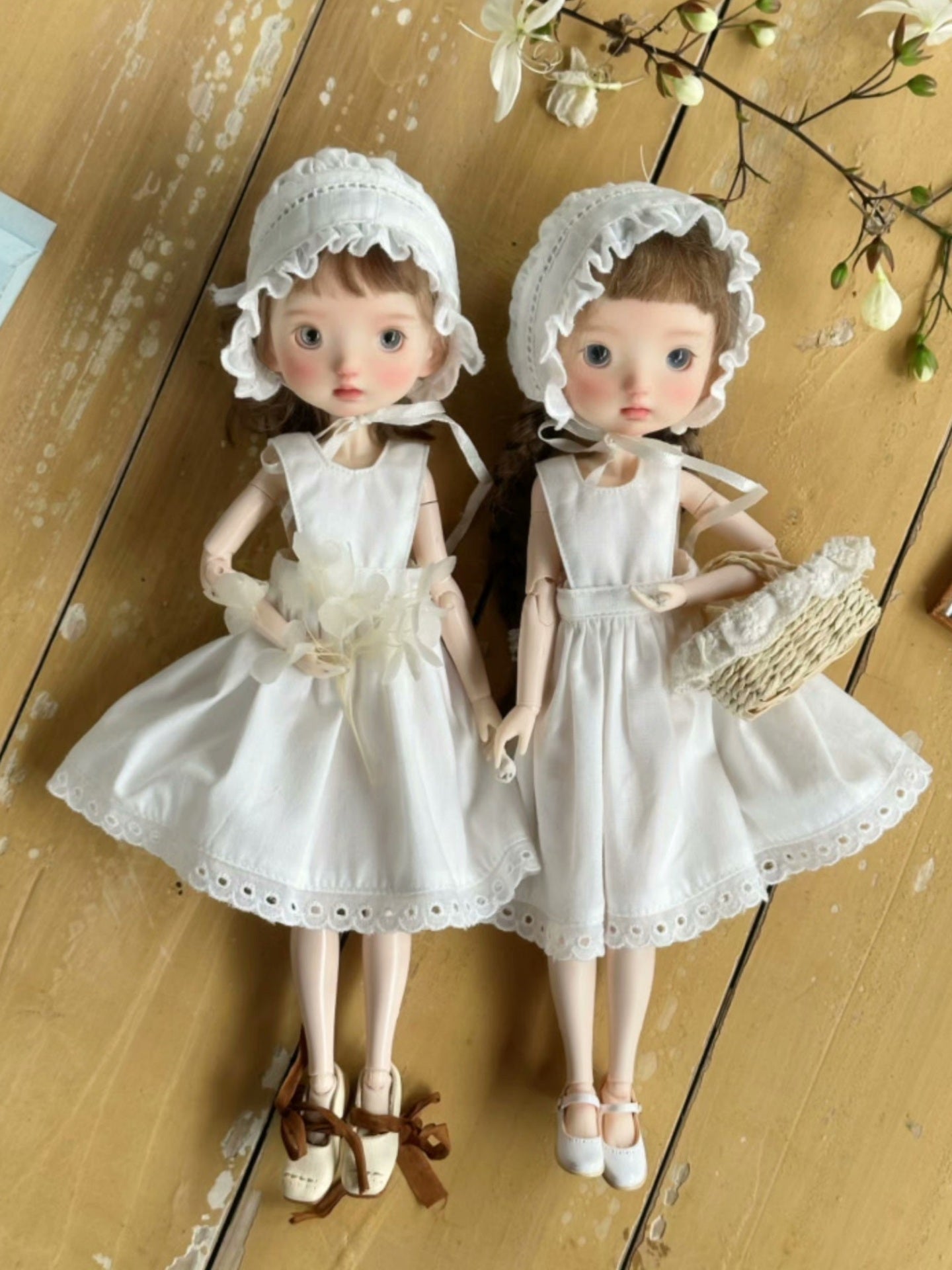 Pinafore Dress Blythe 1/6 BJD Set Close-up | ToastDoll