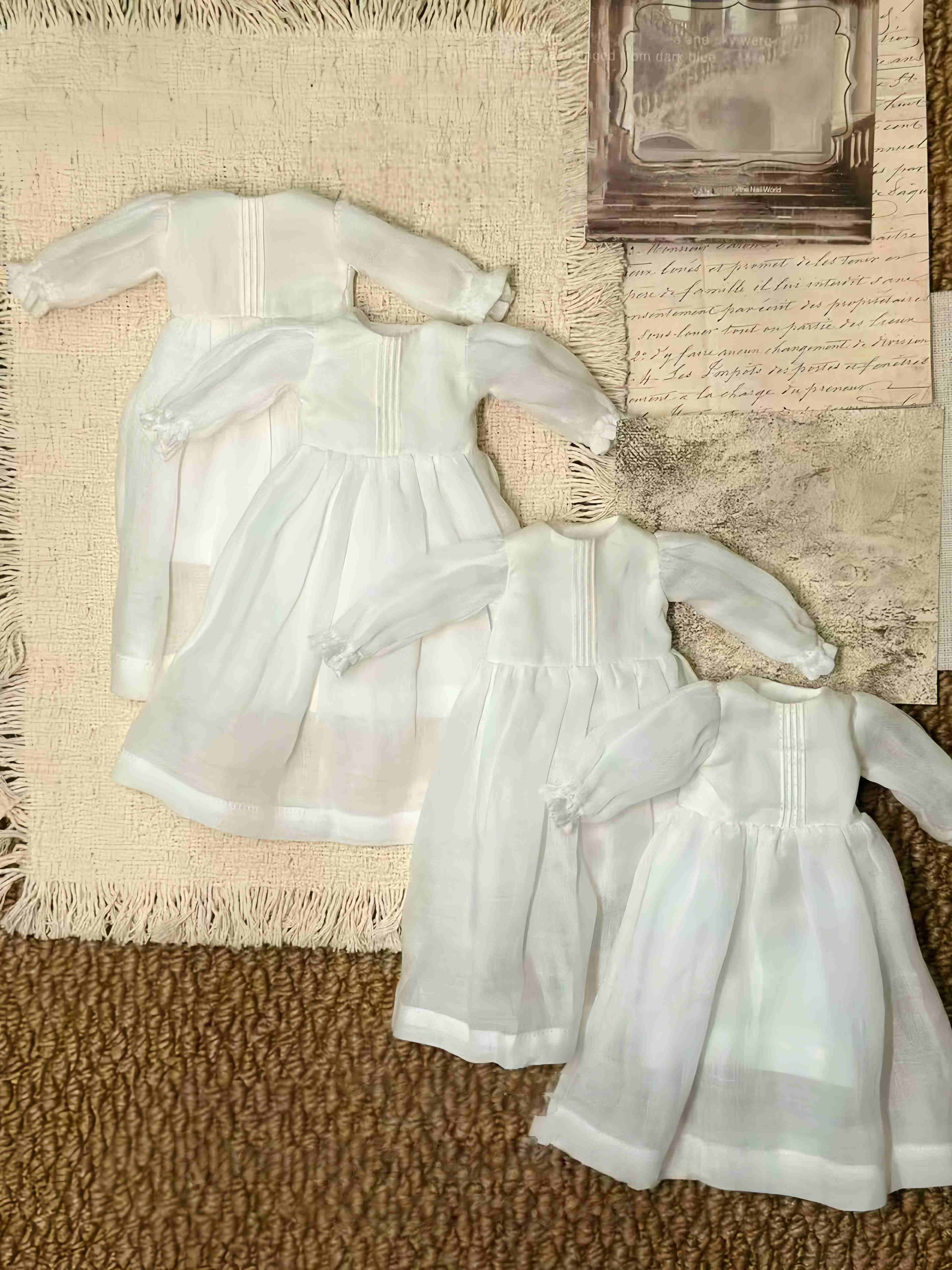White Sheer Blythe 1/6 BJD Dress Detail | ToastDoll