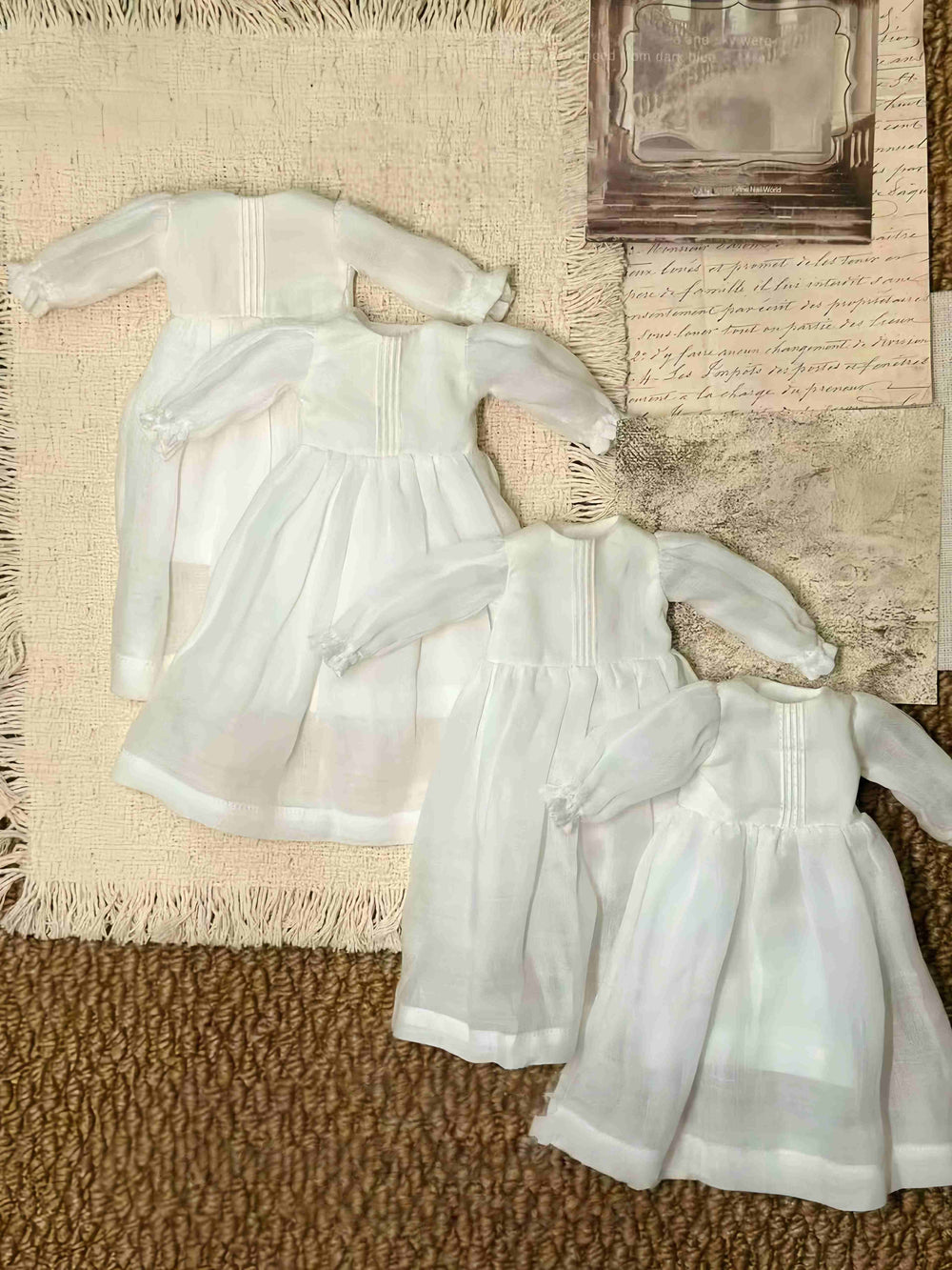 White Sheer Blythe 1/6 BJD Dress Detail | ToastDoll