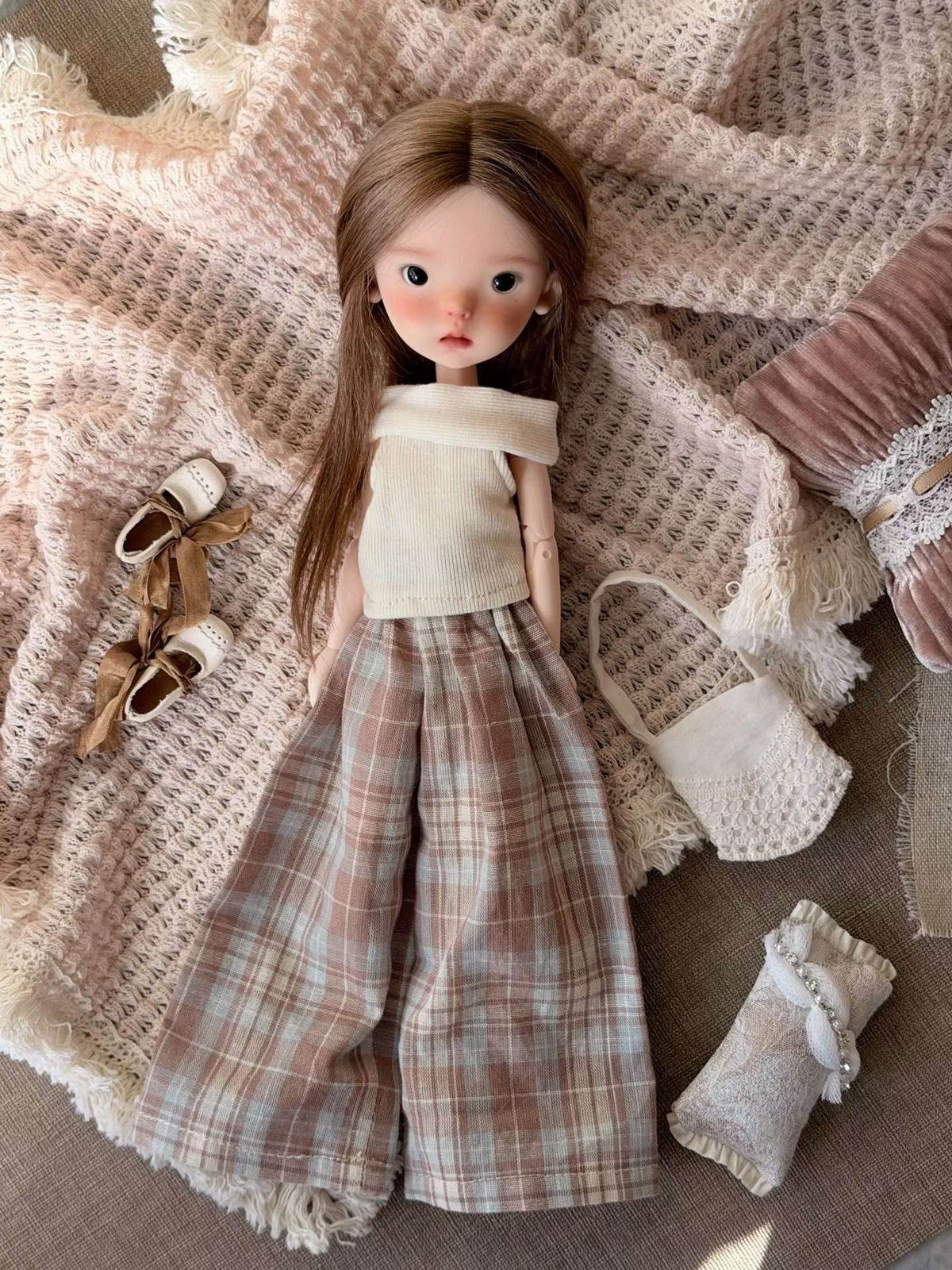 Casual Plaid Blythe 1/6 BJD Set | ToastDoll
