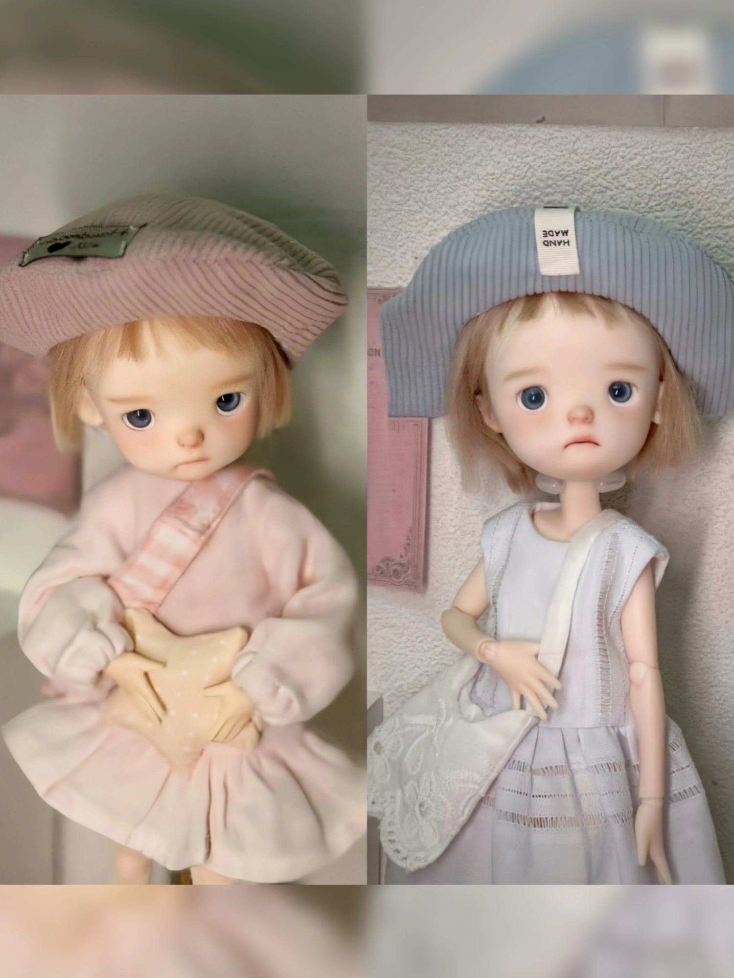 Cute Soft Beret 1/6 BJD Hat Close-up | ToastDoll