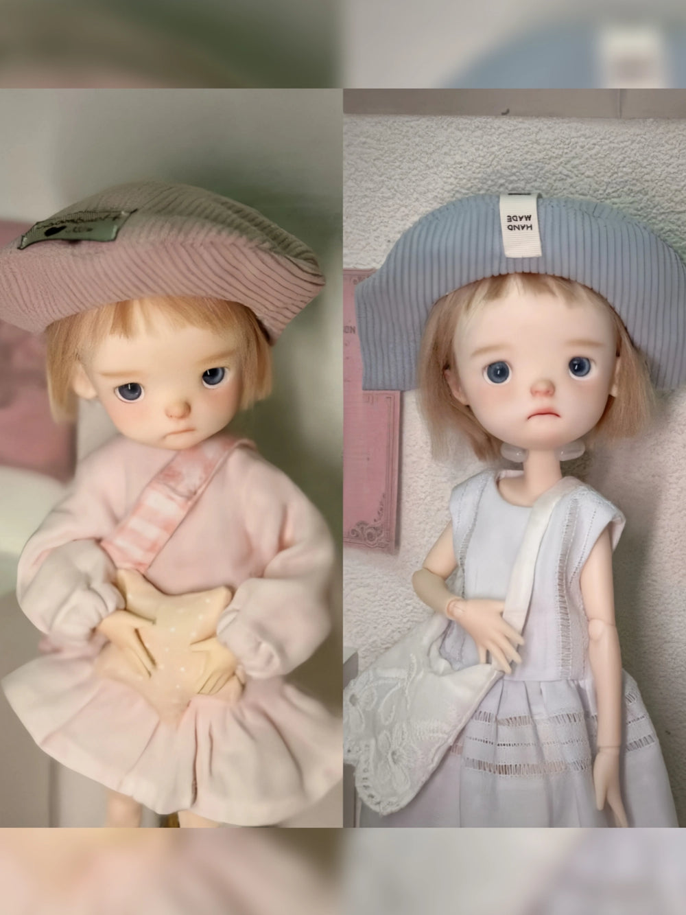 Cute Soft Beret 1/6 BJD Hat Close-up | ToastDoll