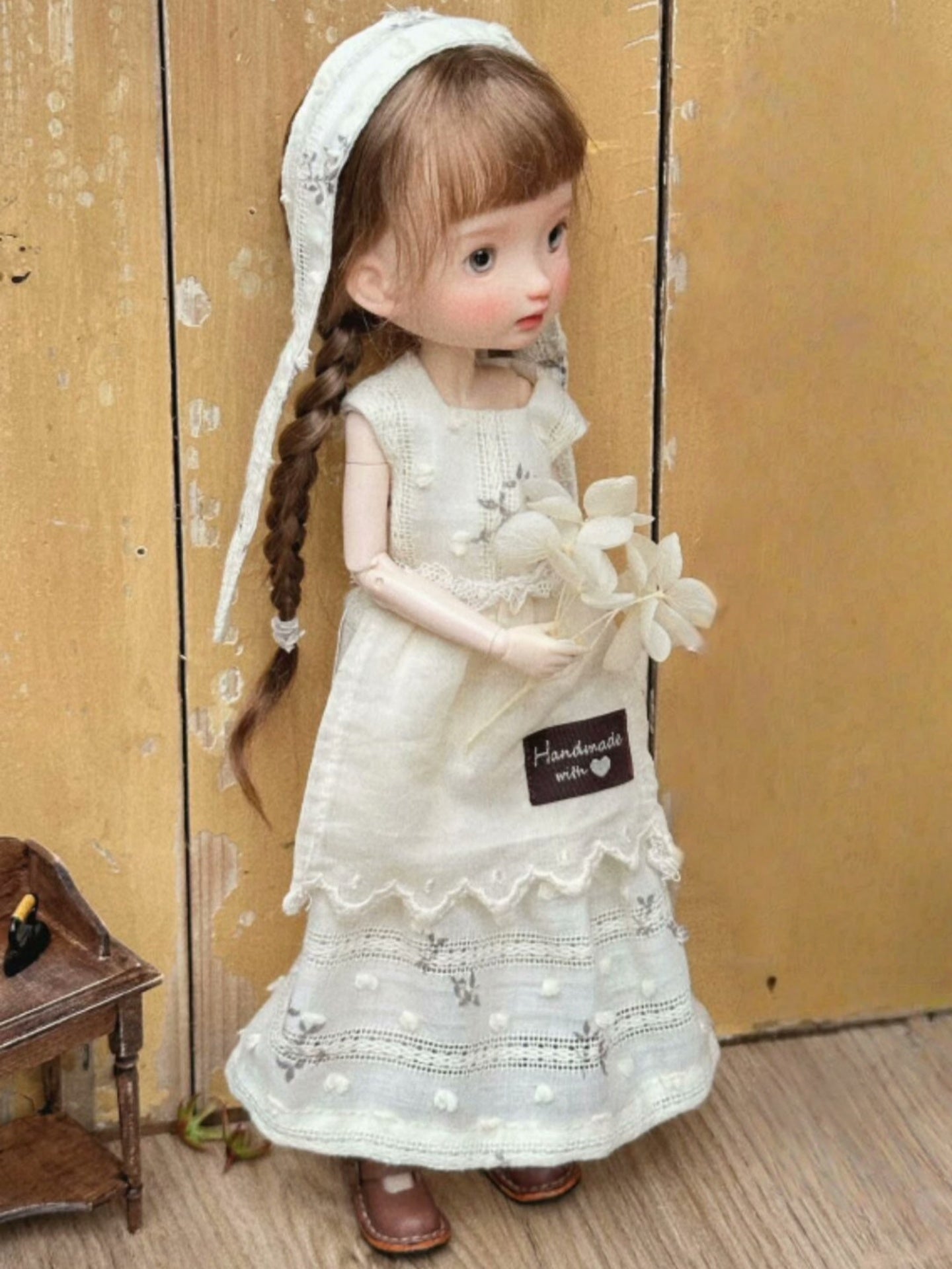 Country Floral Blythe 1/6 Dress Set - Handmade Doll Clothes -ToastDoll
