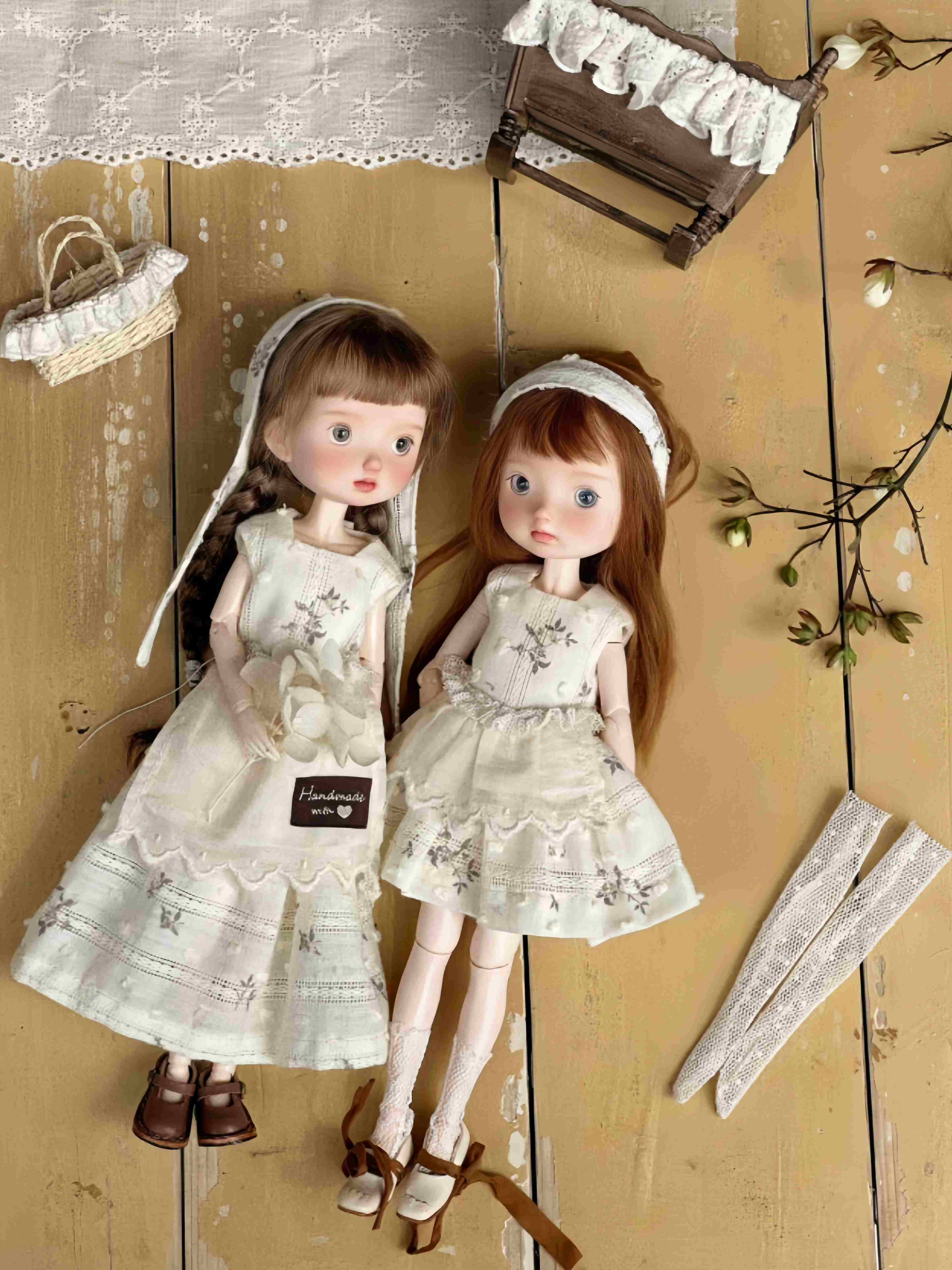 Country Floral Blythe 1/6 Dress Set - Handmade Doll Clothes -ToastDoll