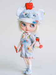 Handmade Outfit for Blythe/ Ob24/ Ob22/ Pullip,  Elephant Set