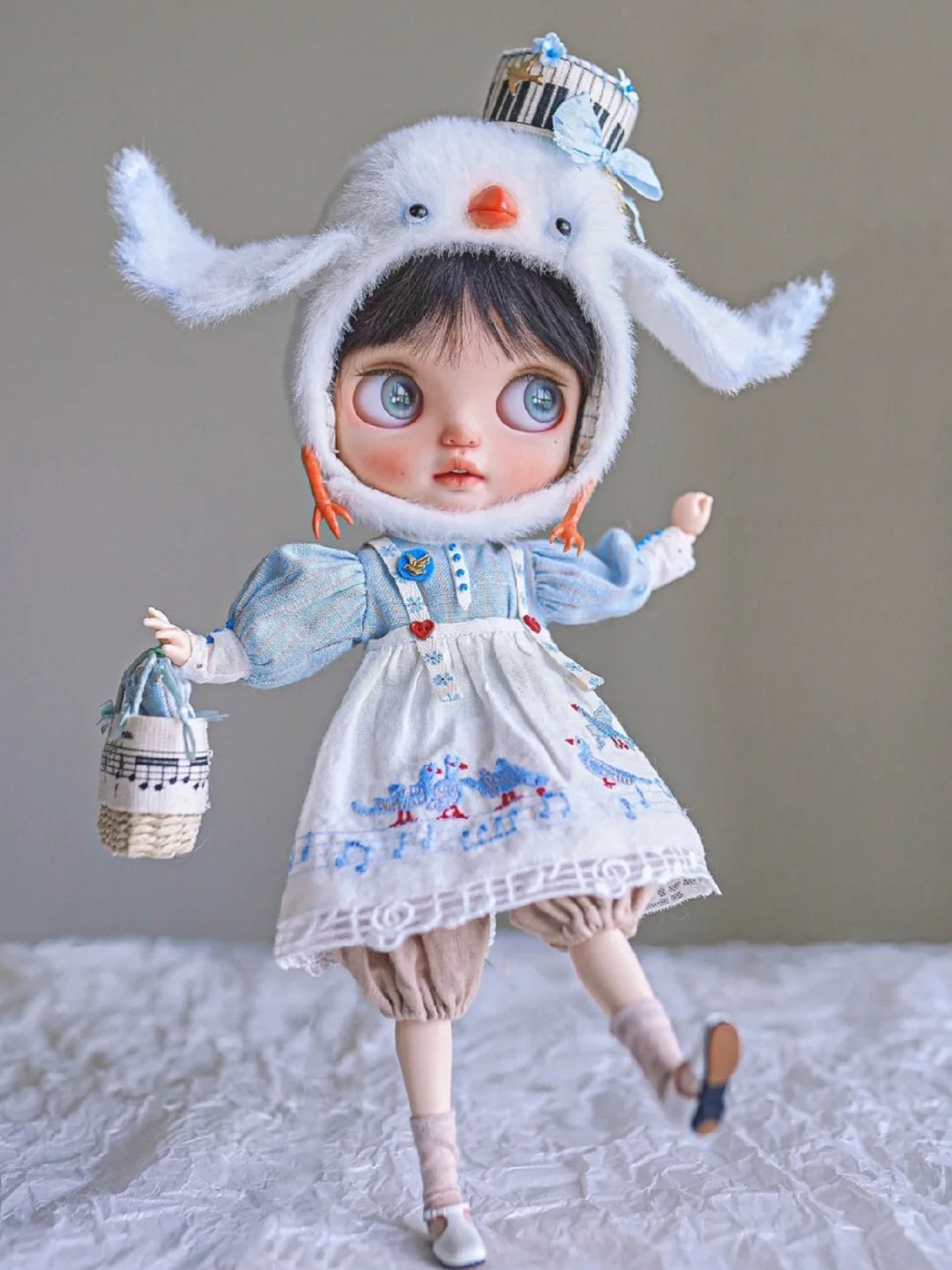 Handmade Outfit for Blythe/ Ob24/ Ob22/ Pullip, Bird Set