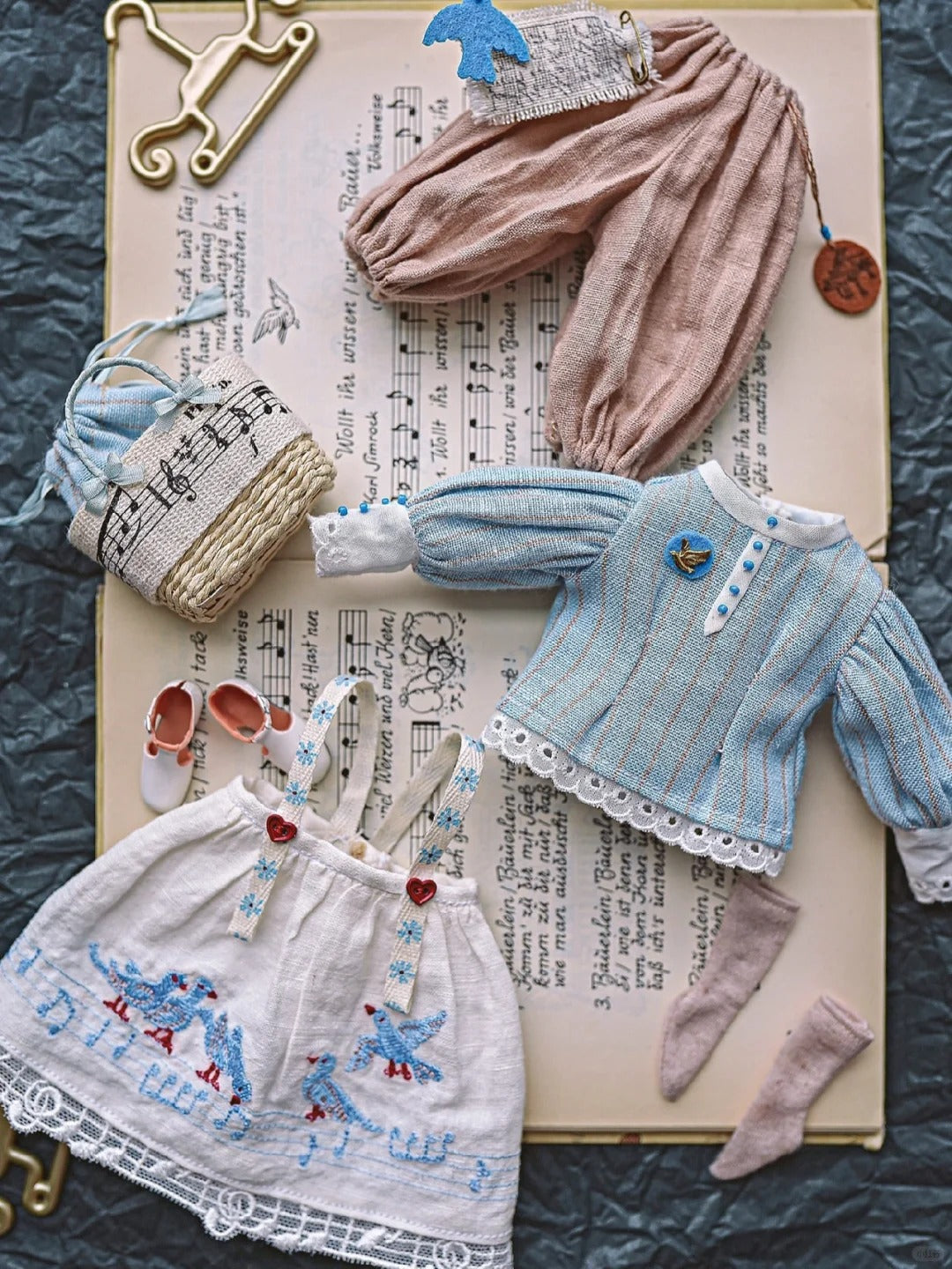 Handmade Outfit for Blythe/ Ob24/ Ob22/ Pullip, Bird Set