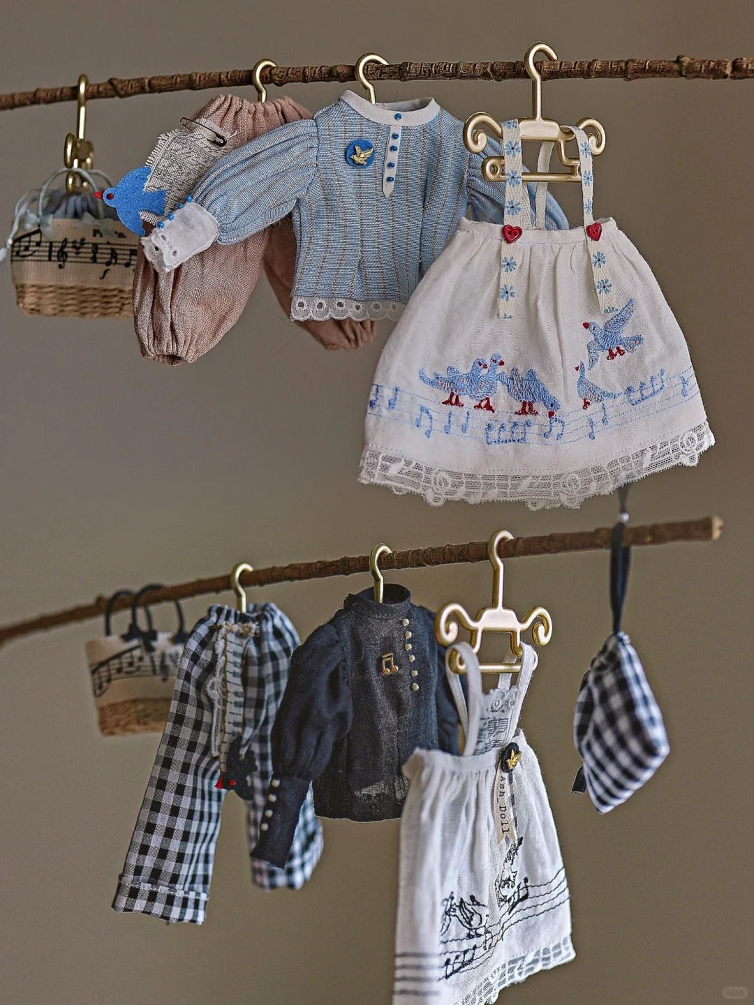 Handmade Outfit for Blythe/ Ob24/ Ob22/ Pullip, Bird Set