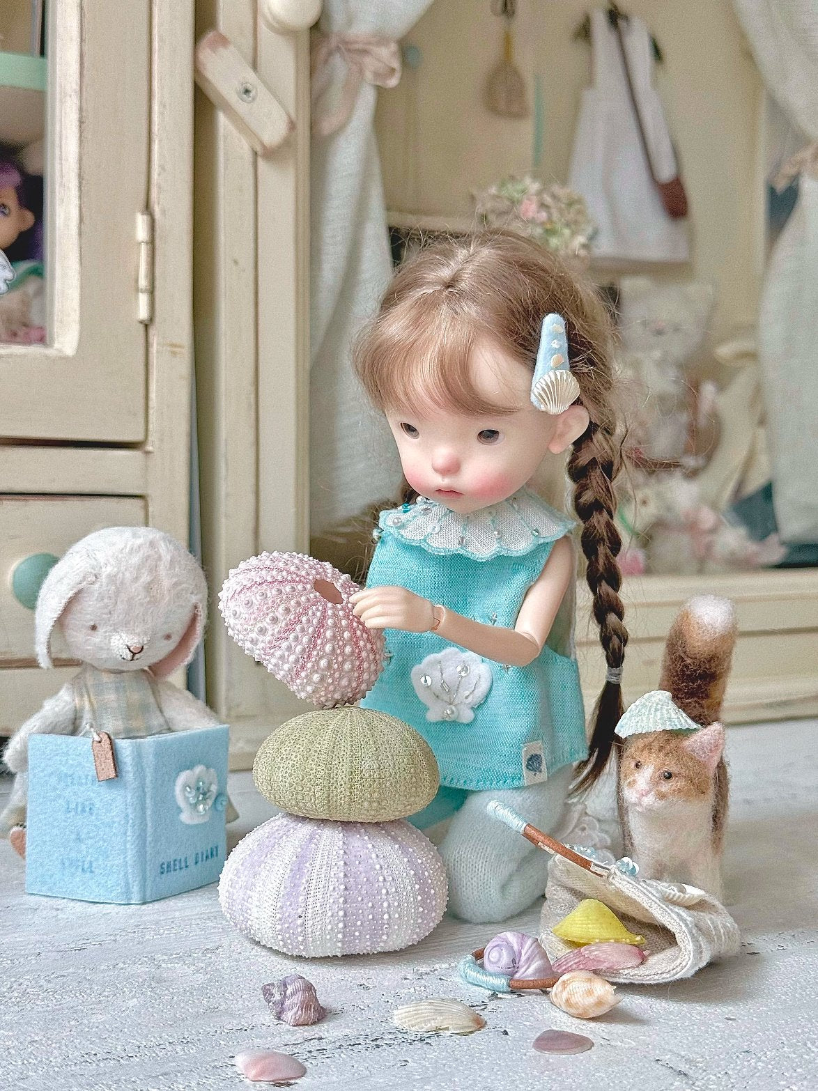 Handmade Outfit for Blythe/Obitsu/BJD, Shell Diary Sets