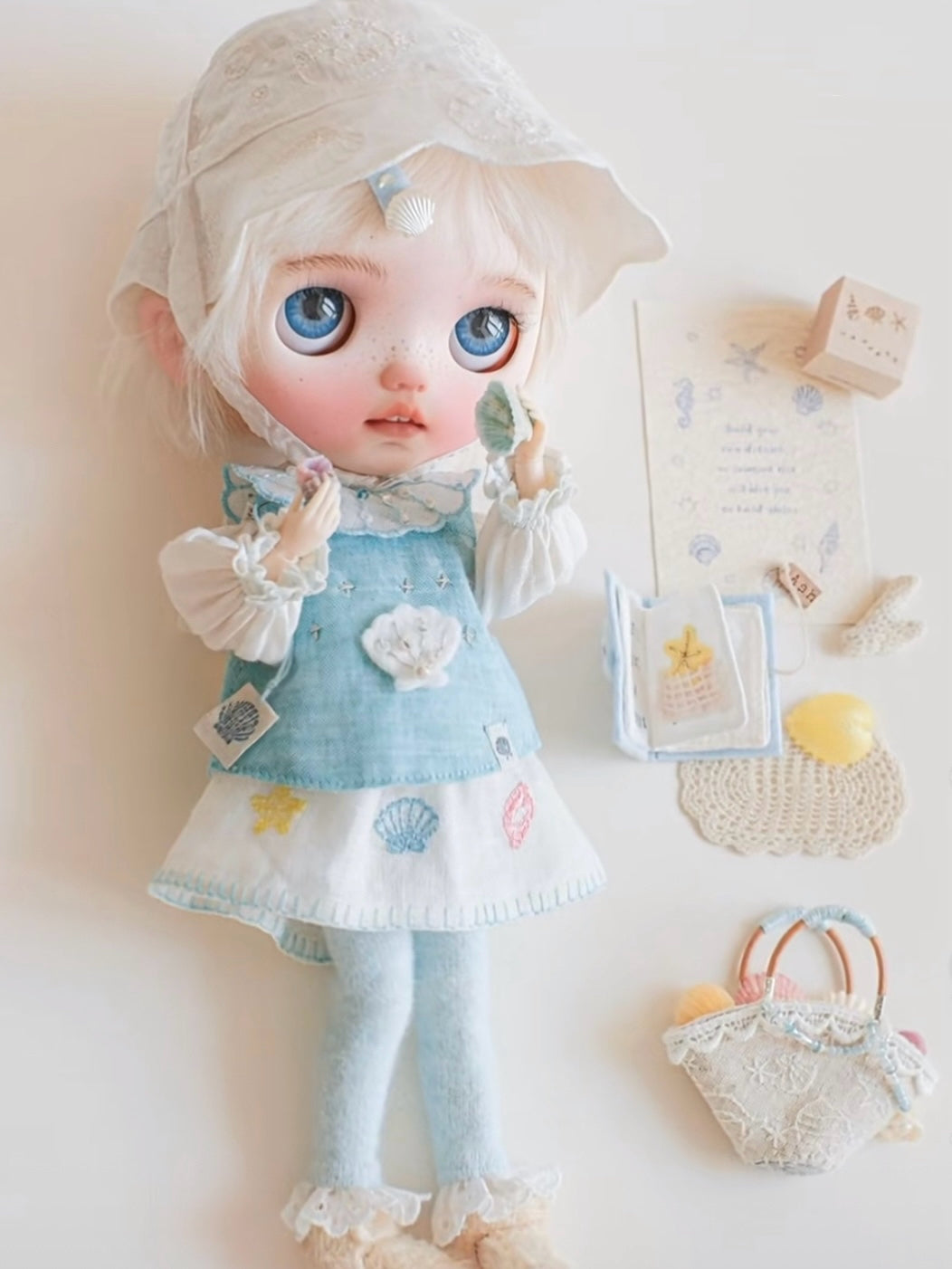 Handmade Outfit for Blythe/Obitsu/BJD, Shell Diary Sets
