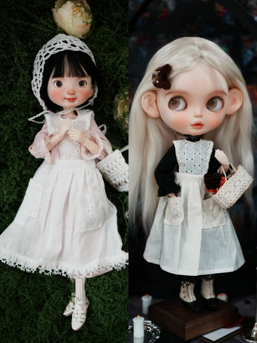 Vintage Lace Apron Blythe Outfit | ToastDoll