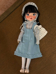 Blue Denim Blythe 1/6 BJD Dress Set On Doll Display | ToastDoll