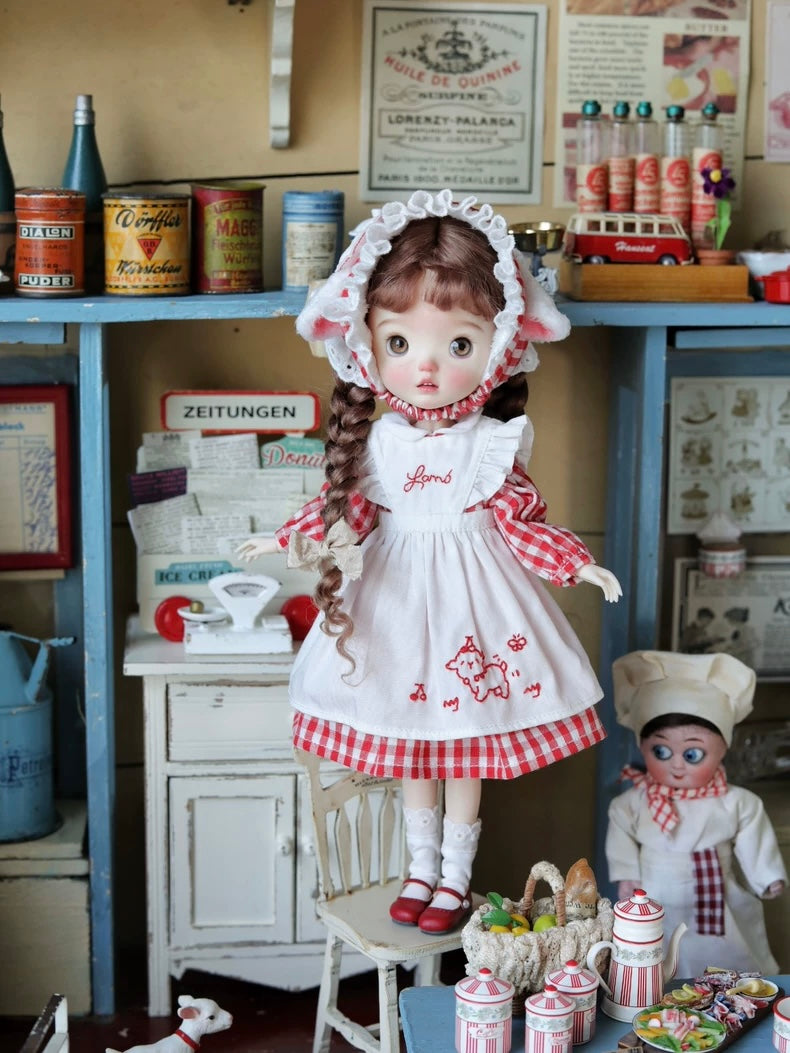 Sunny Lamb Blythe BJD Set On Doll Display | ToastDoll