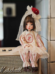 Embroidered Mushroom Blythe BJD Set - Handmade Doll Clothes - ToastDoll