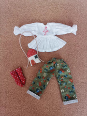 Green Meadow Blythe BJD Set - Handmade Doll Clothes - ToastDoll