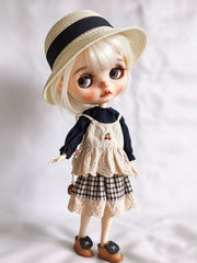 Black Mori Blythe BJD Set - Handmade Doll Clothes - ToastDoll