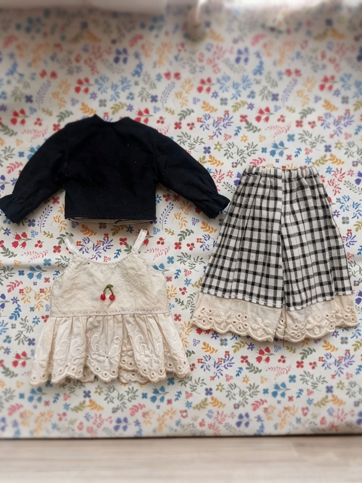 Black Mori Blythe BJD Set - Handmade Doll Clothes - ToastDoll