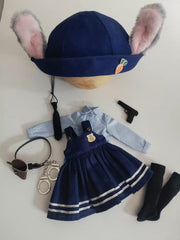 Bunny Officer Blythe BJD Uniform - Handmade Doll Clothes - ToastDoll