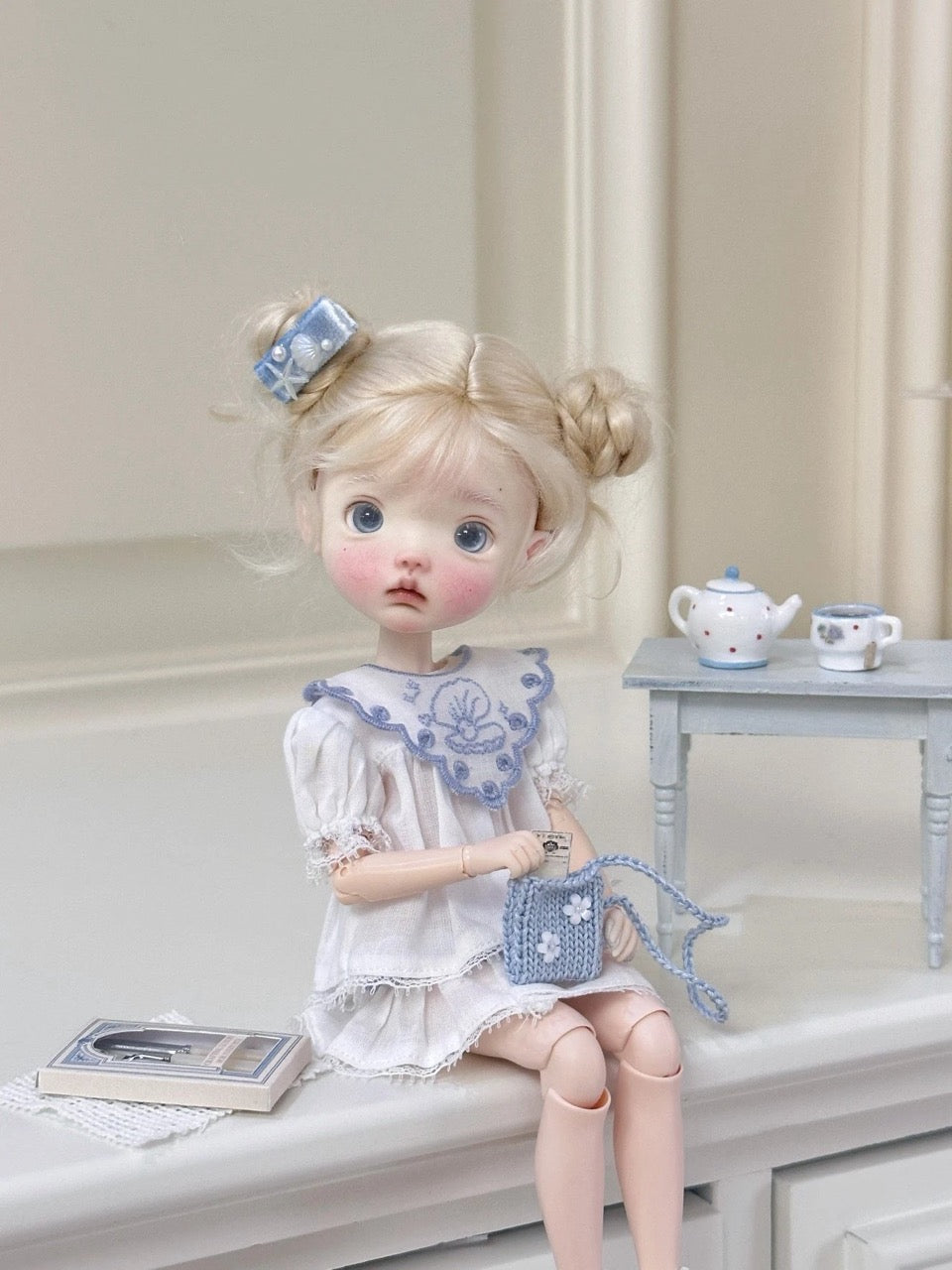 Blue Embroidered Collar  Blythe BJD Set | ToastDoll