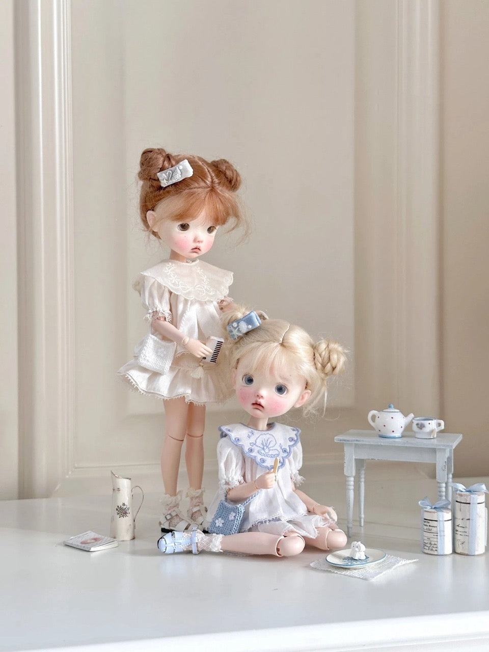 Embroidered Collar Blythe BJD Set - Handmade Doll Clothes - ToastDoll