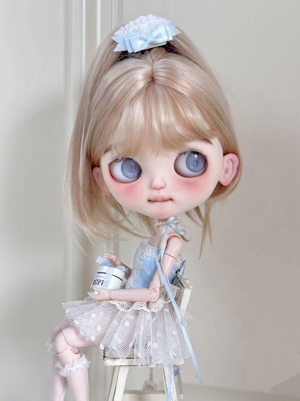 Silk Ballet Corset Blythe BJD Set - Handmade Doll Clothes - ToastDoll