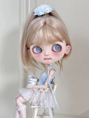 Silk Ballet Corset Blythe BJD Set - Handmade Doll Clothes - ToastDoll