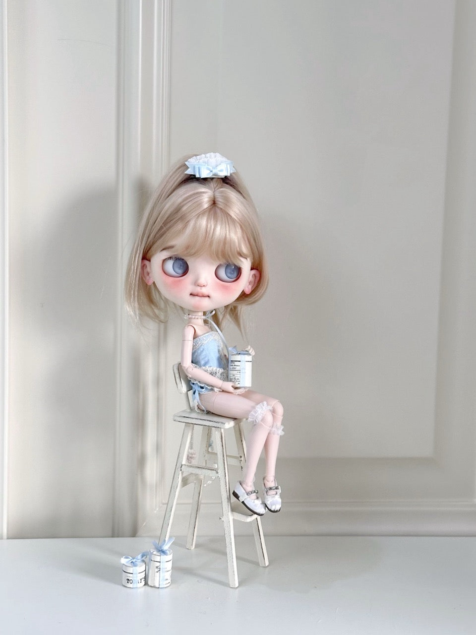 Silk Ballet Corset Blythe BJD Set - Handmade Doll Clothes - ToastDoll