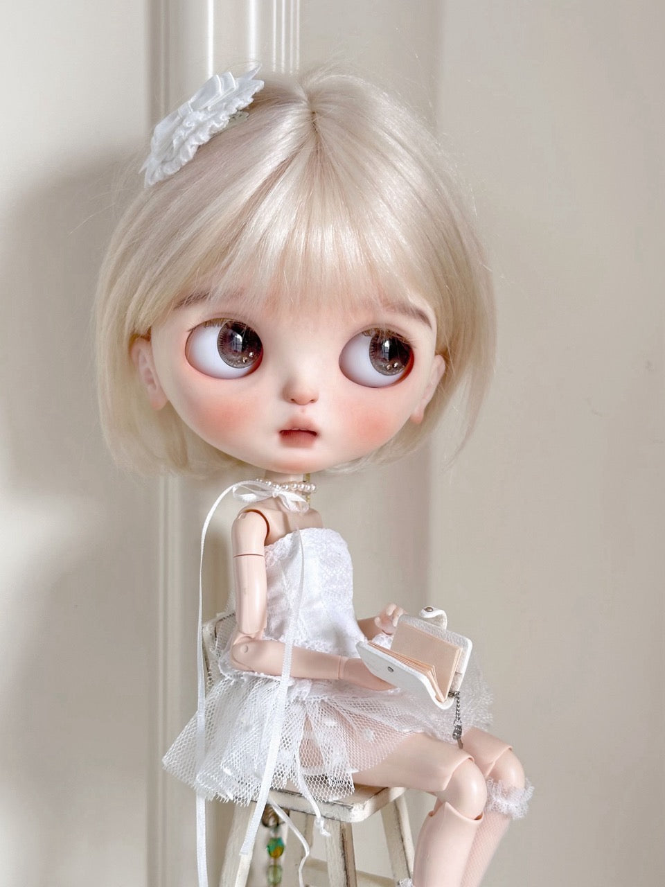 Silk Ballet Corset Blythe BJD Set - Handmade Doll Clothes - ToastDoll