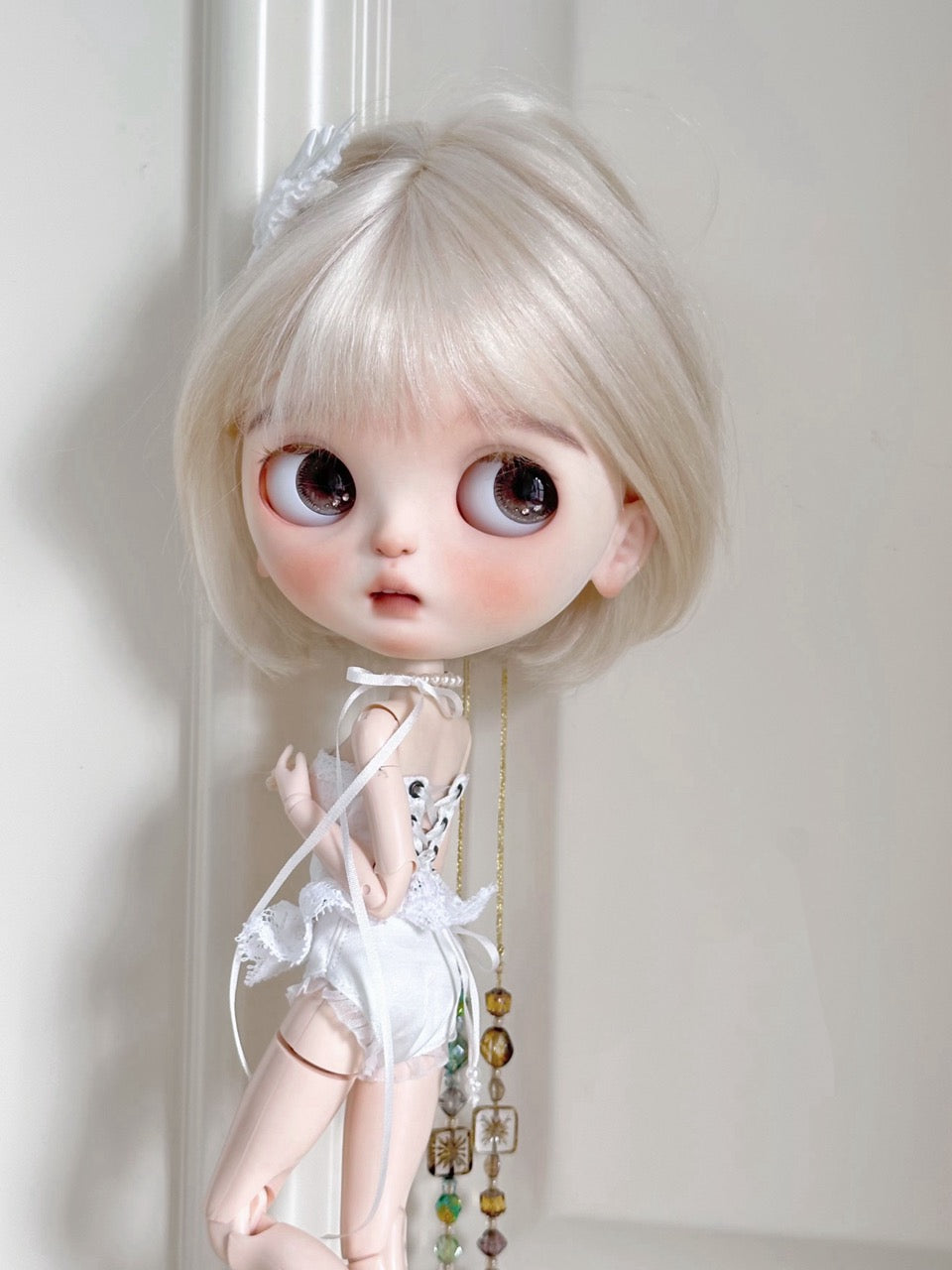 Silk Ballet Corset Blythe BJD Set - Handmade Doll Clothes - ToastDoll
