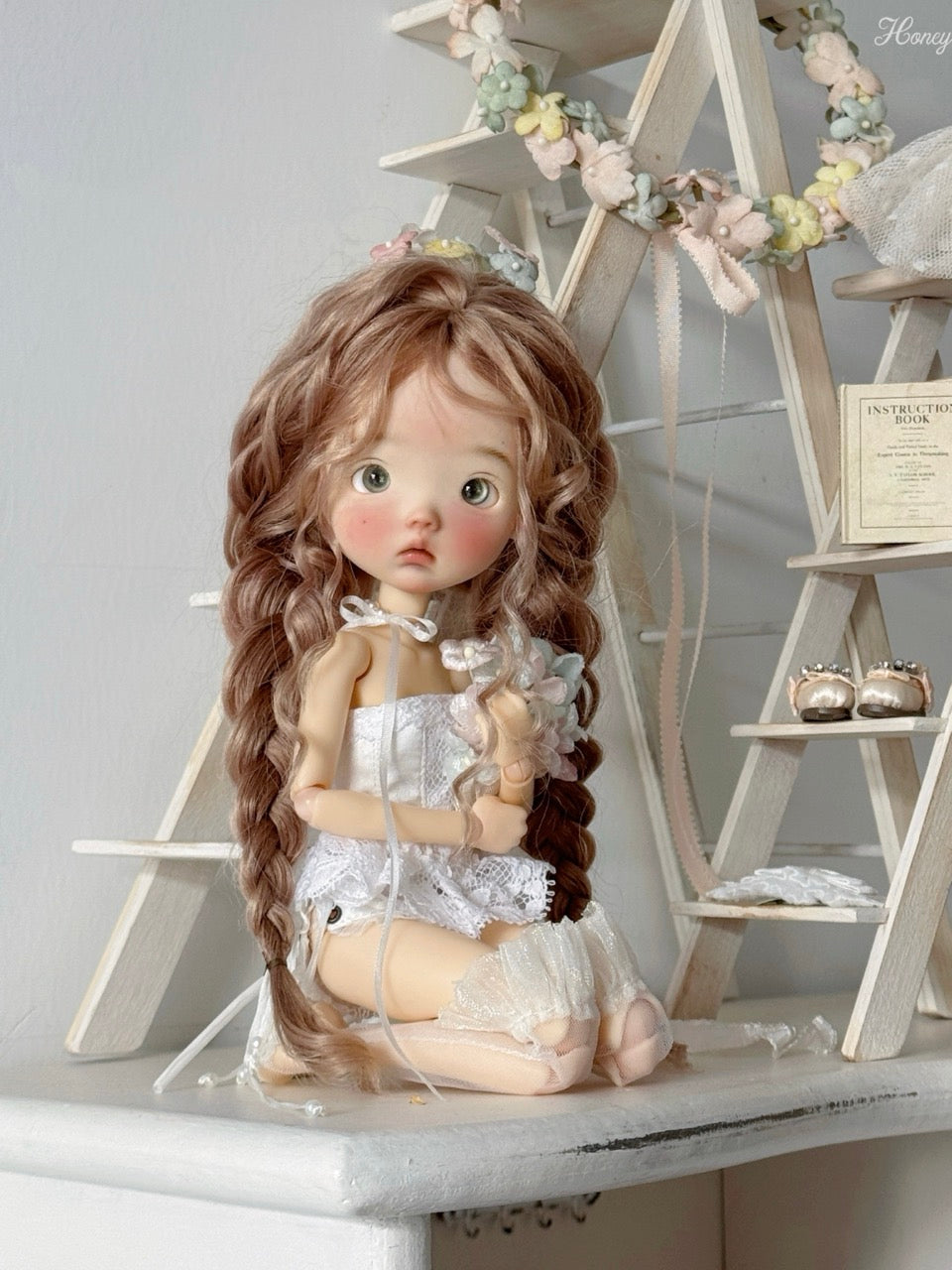 Silk Ballet Corset Blythe BJD Set - Handmade Doll Clothes - ToastDoll