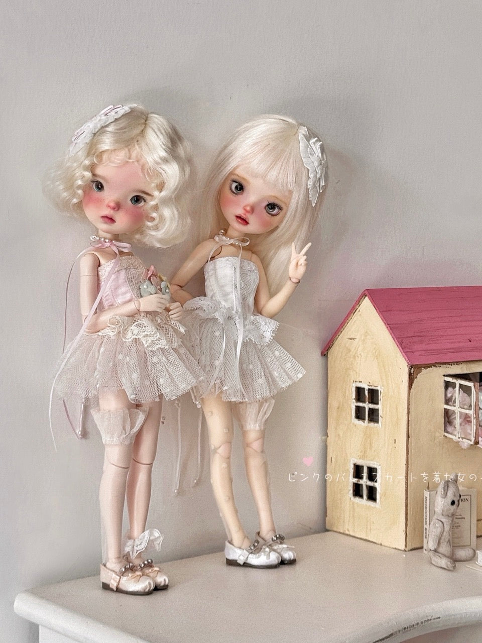 Silk Ballet Corset Blythe BJD Set On Doll Display | ToastDoll