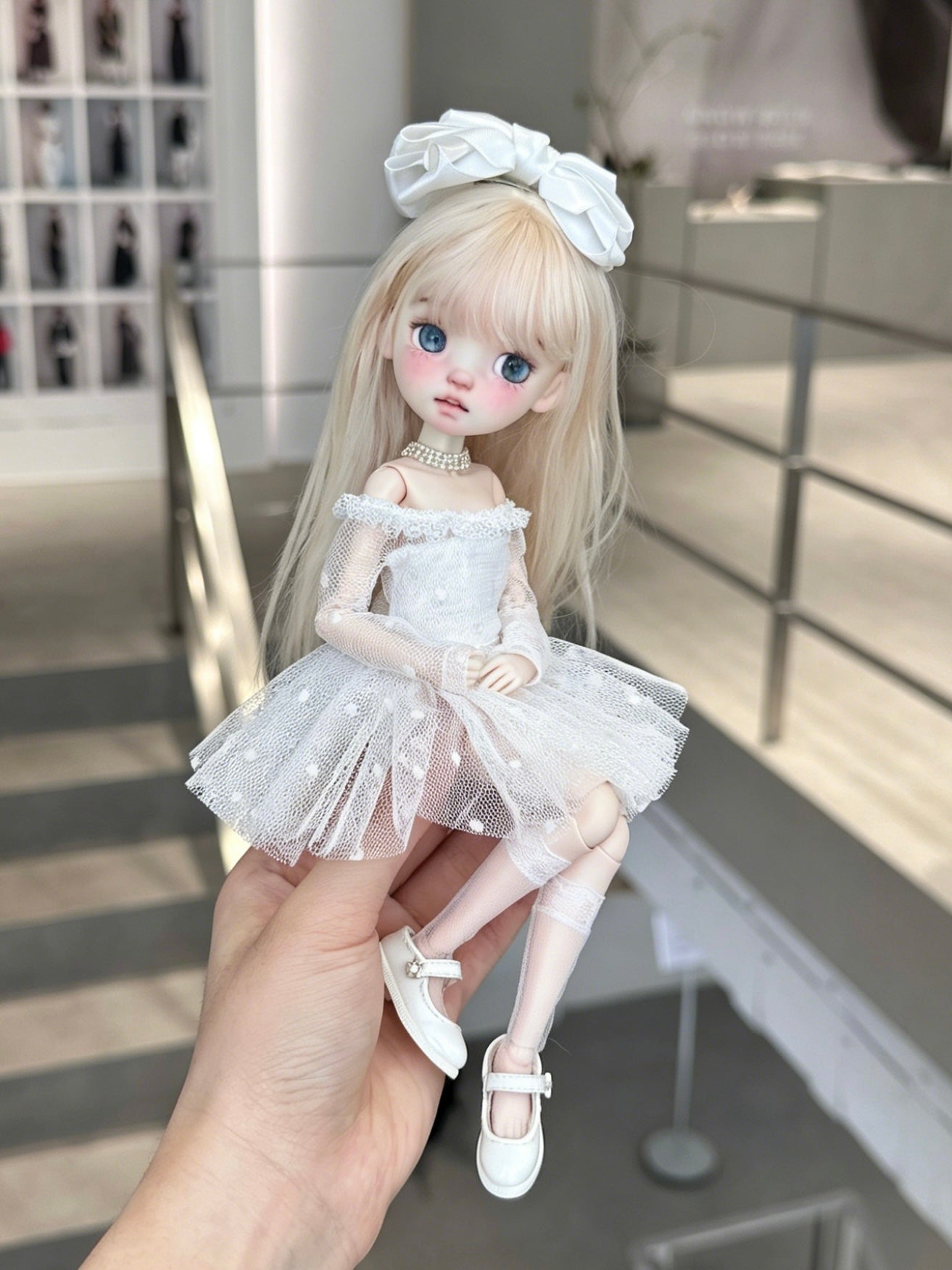 Off-Shoulder Tulle Blythe BJD Set | ToastDoll