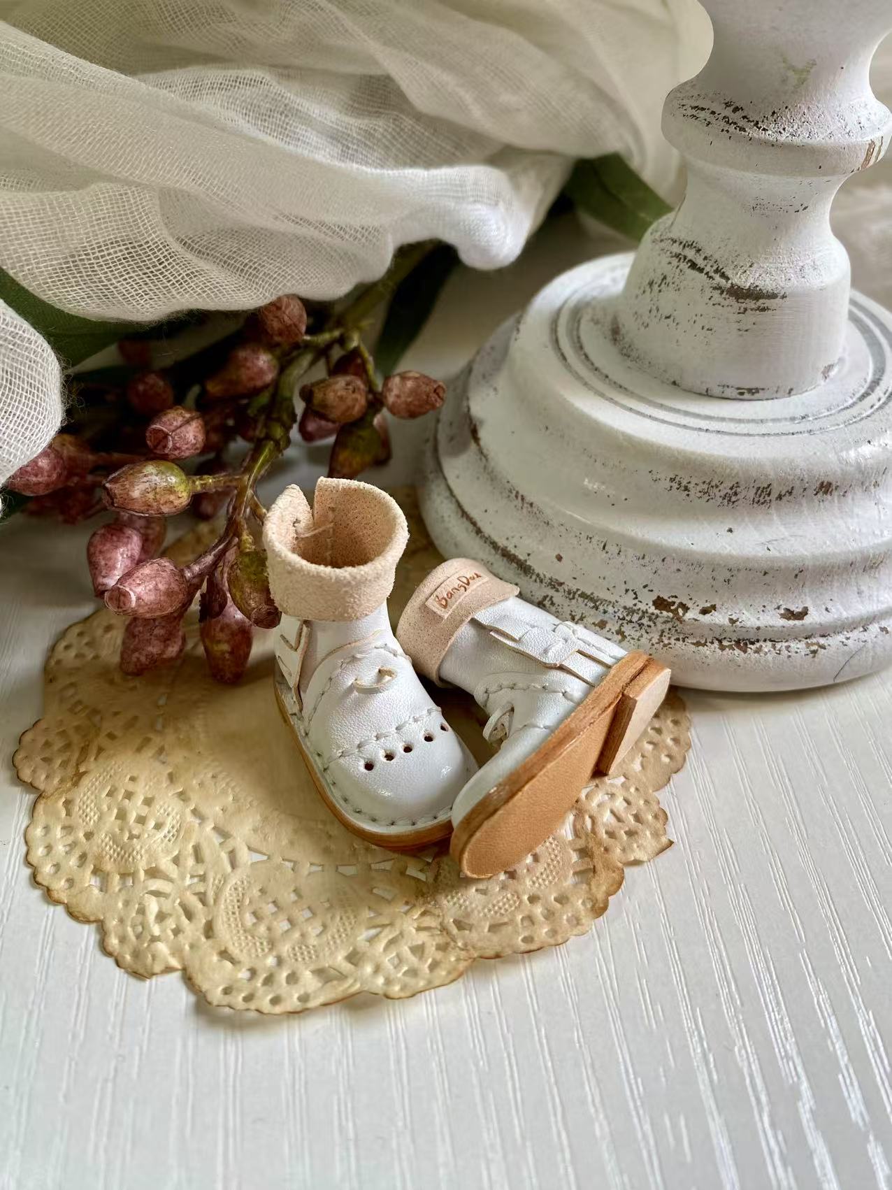 Handmade Shoes for Blythe/ BJD, LaceUp Buckle Boots