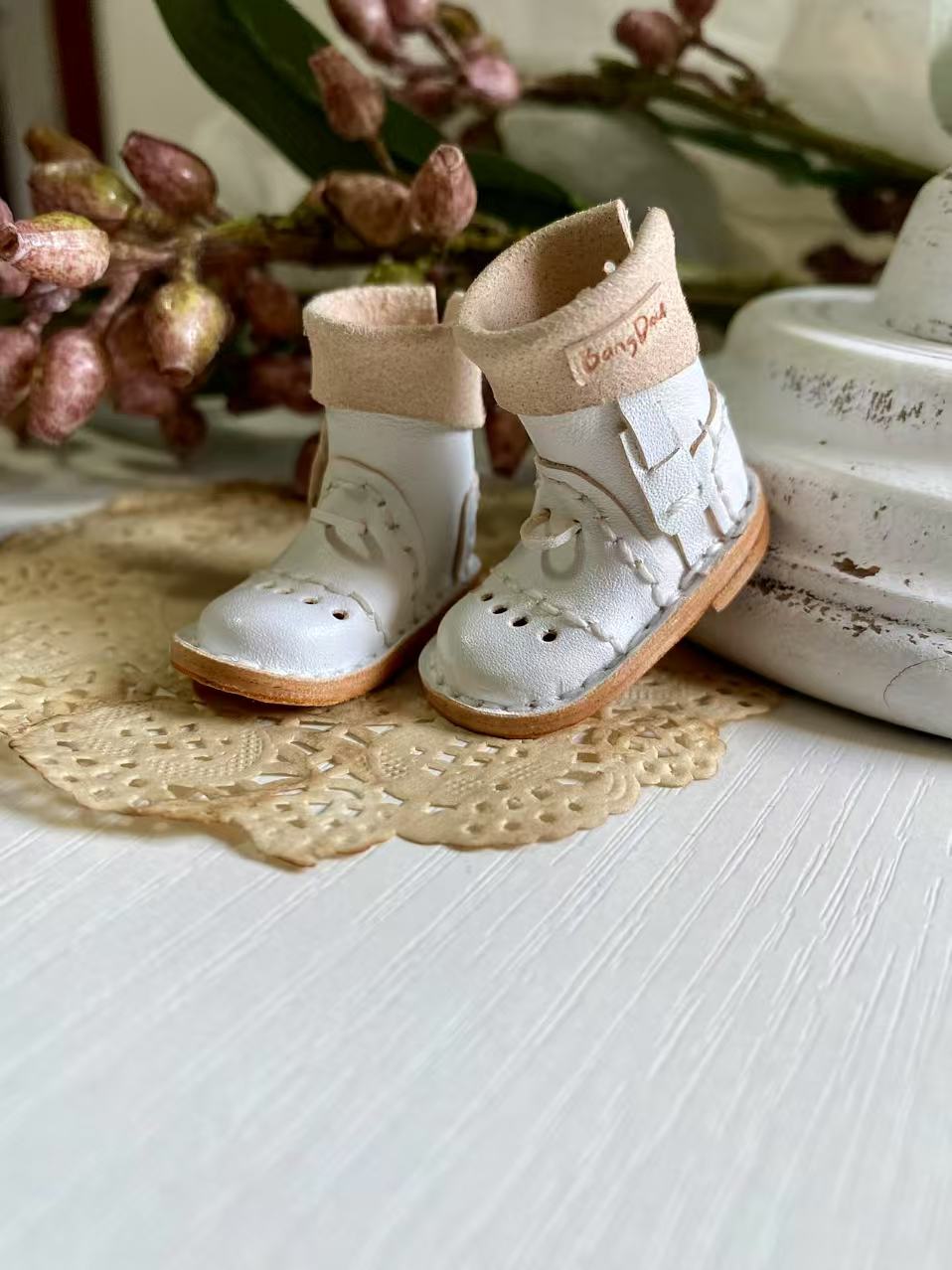 Handmade Shoes for Blythe/ BJD, LaceUp Buckle Boots