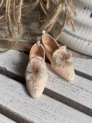 Handmade Shoes for Blythe/Obitsu, Vintage Pointed-Toe Leather Shoes