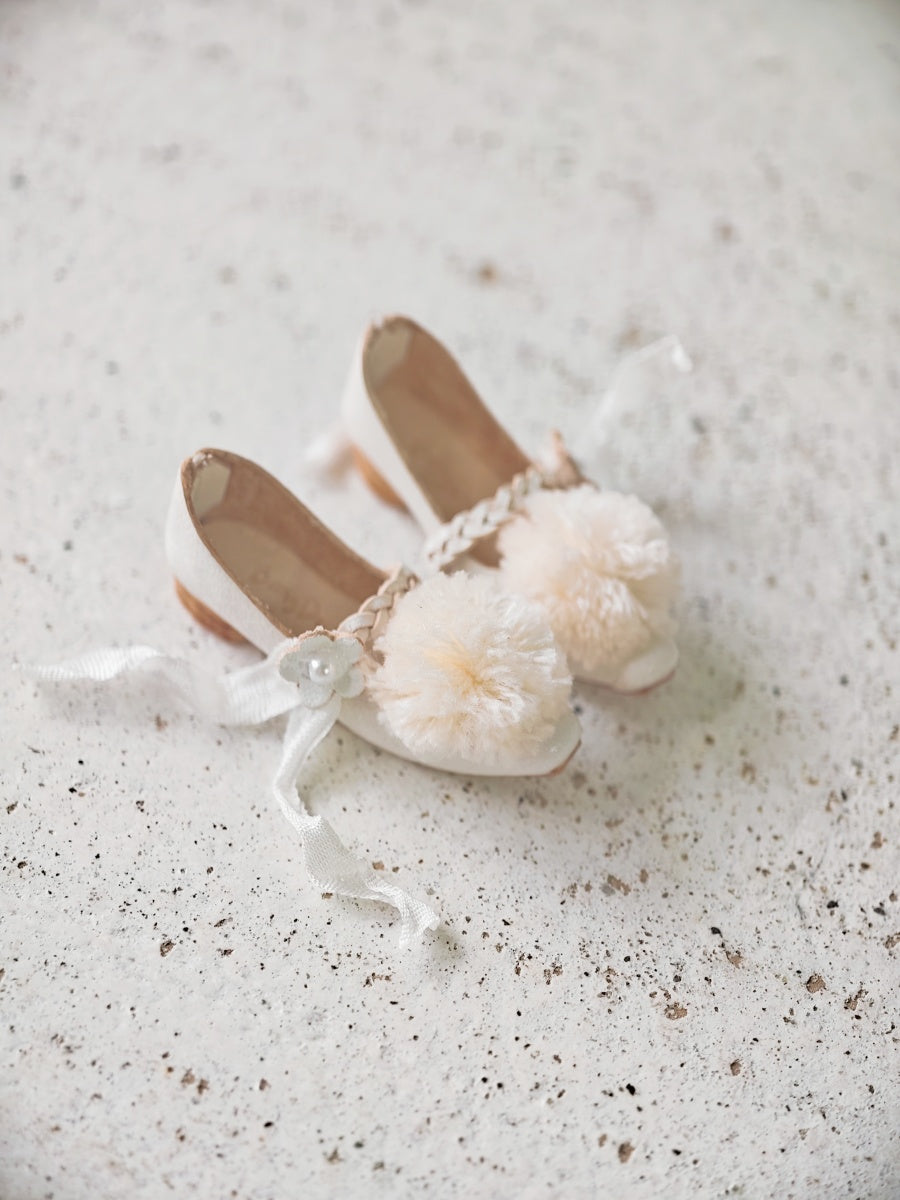 Floral Buckle Strap Blythe Flats - Handmade Doll Shoes - ToastDoll