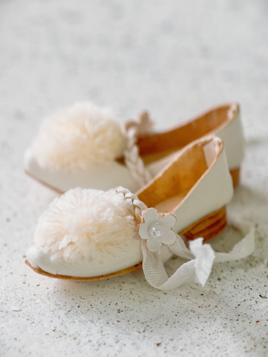 Floral Buckle Strap Blythe Flats - Handmade Doll Shoes - ToastDoll