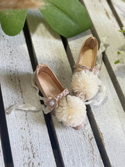 Floral Buckle Strap Blythe Flats - Handmade Doll Shoes - ToastDoll