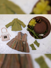Handmade Outfit for Ob11/GSC, Forest Aesthetic Set