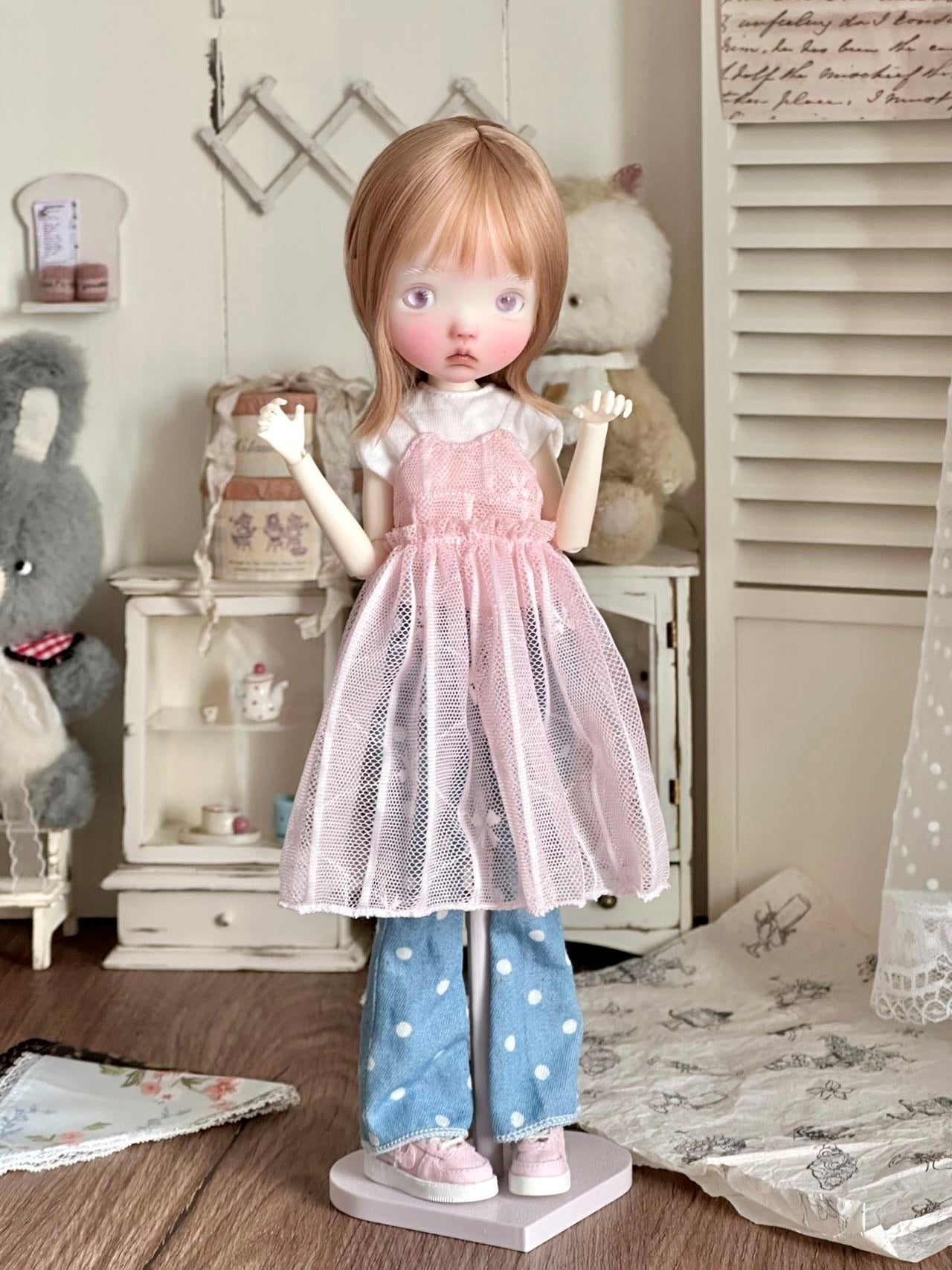 Nostalgic Summer Blythe BJD Set - Handmade Doll Clothes - ToastDoll