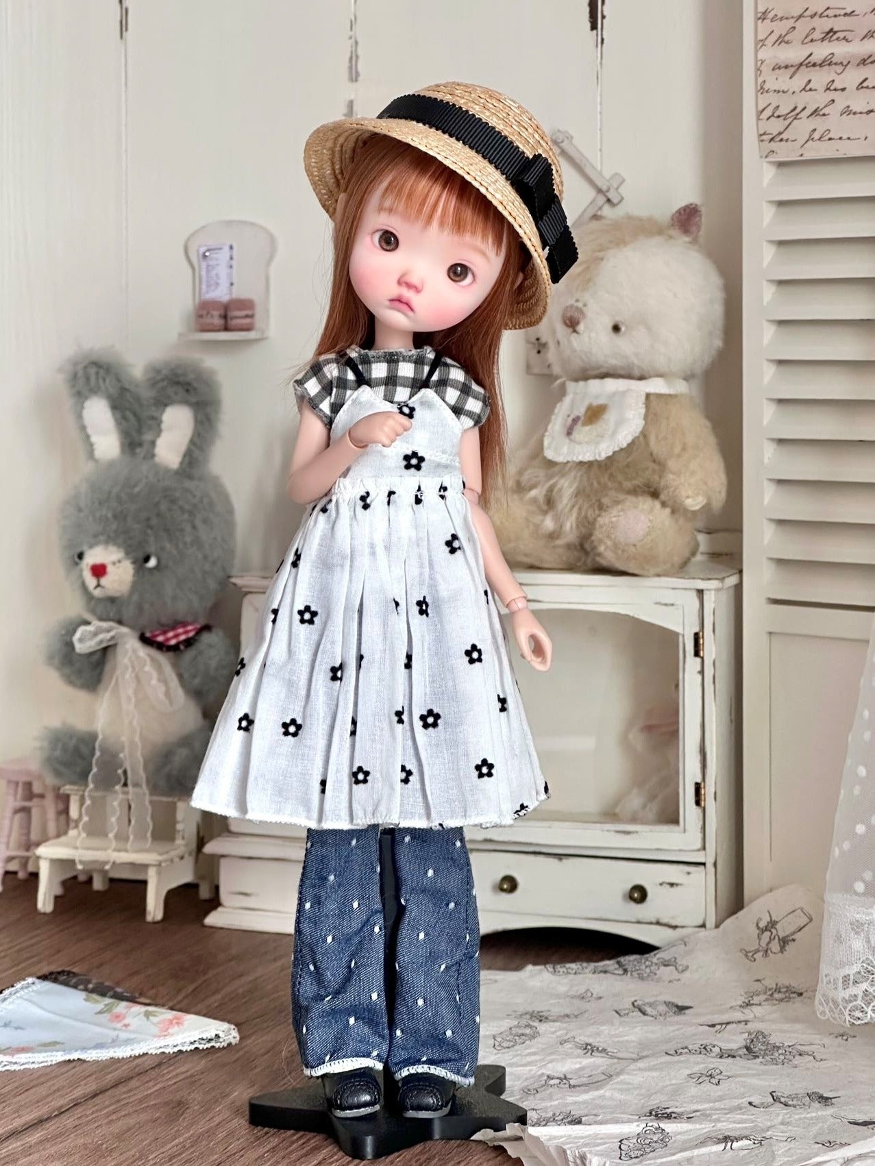 Nostalgic Summer Blythe BJD Set - Handmade Doll Clothes - ToastDoll